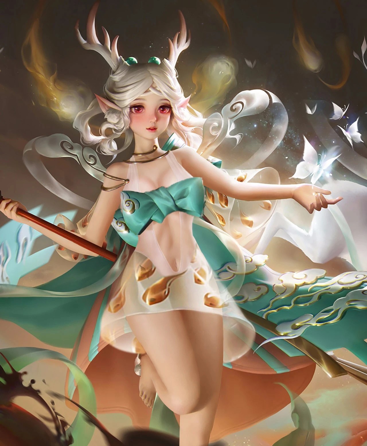 王者荣耀瑶遇见神鹿图片 王者荣耀瑶遇见神鹿ps高清图