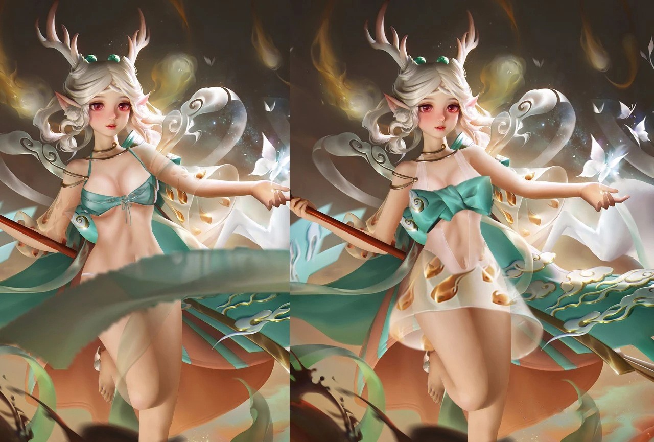 王者荣耀瑶遇见神鹿图片 王者荣耀瑶遇见神鹿ps高清图